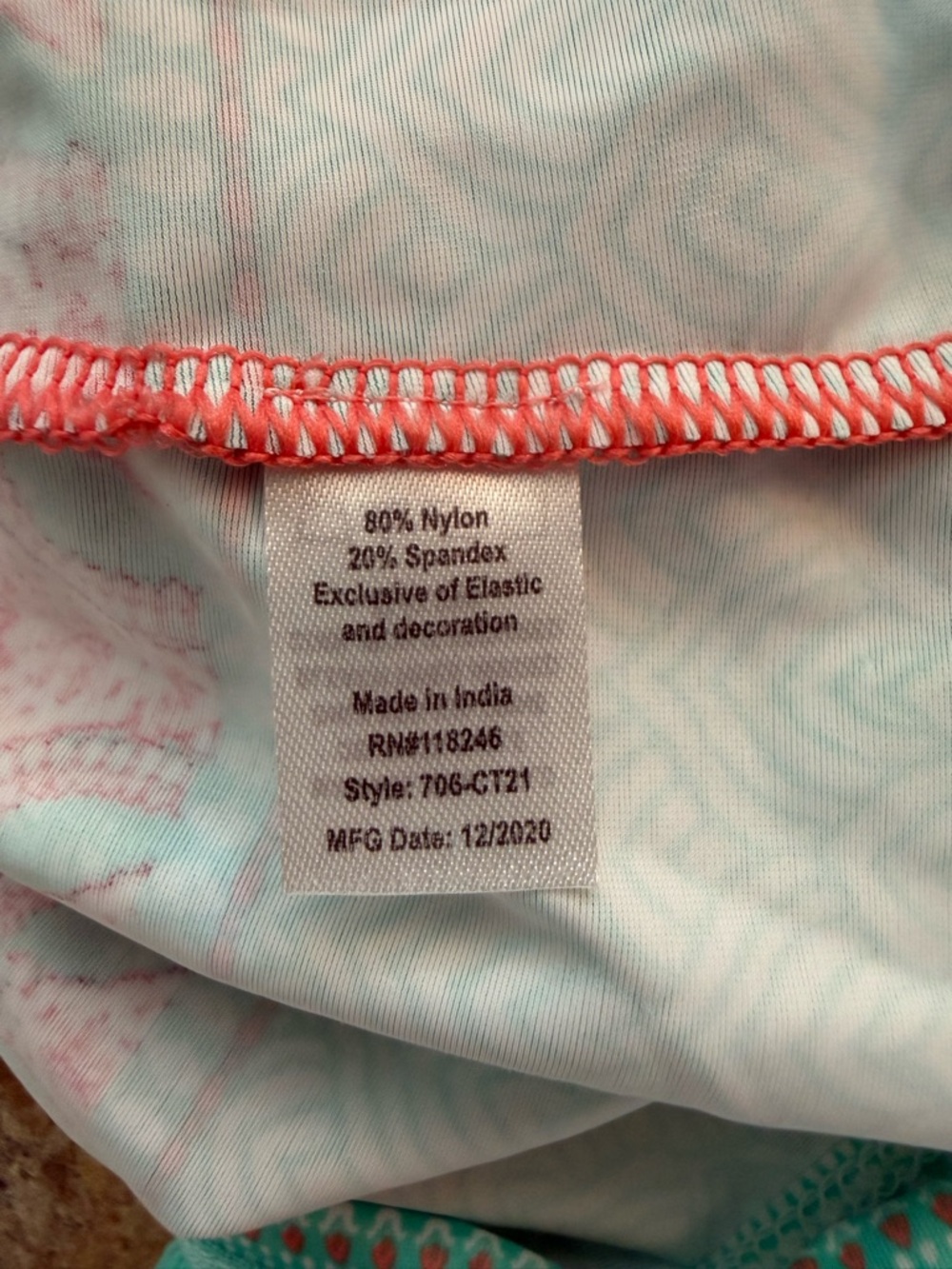 Cabana Life Coral Tides Smocked Off-the-Shoulder Dress Size Large NWT - Picture 4 of 6